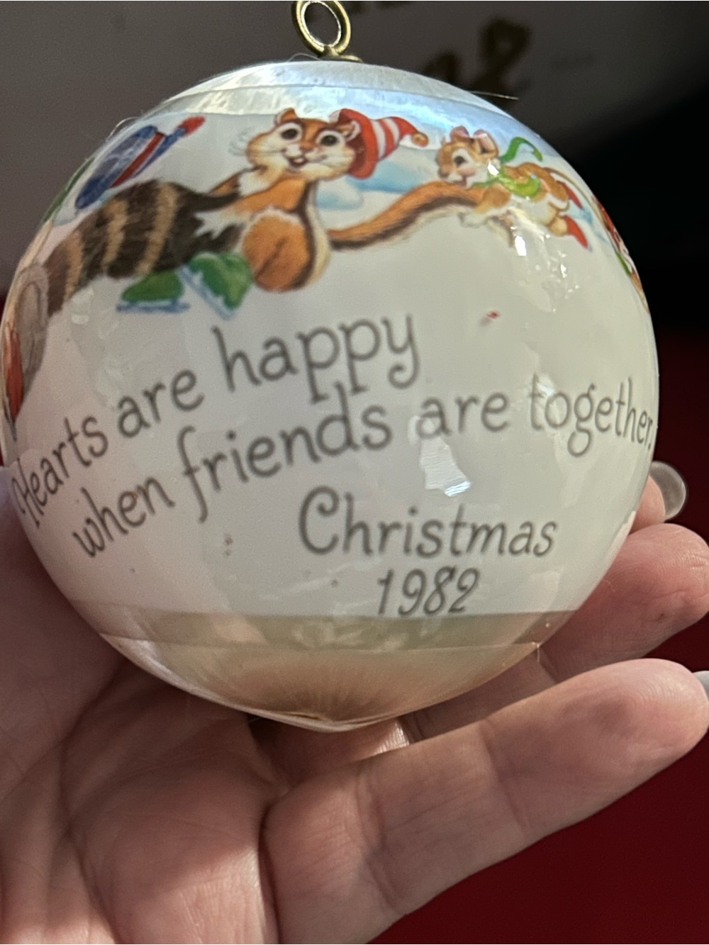 Hallmark White and Multicolor Cat Friends Christmas Ornament